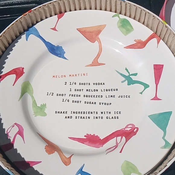 Rosanna Salad Plates NEVER TOO MANY SHOES Set of 4 In Original Box 8 Inch - Picture 3 of 9